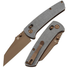 Kansept Main Street Folding Knife Black Micarta Handle 154CM