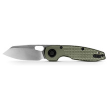 Vosteed Ankylo Folding Knife OD Green Aluminum Handle Stonewashed