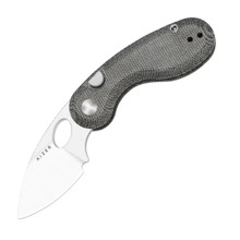 Kizer Microbe Folding Knife Black Norplex UltreX Micarta Handle