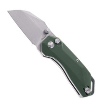 Ketuo Rhapsody V2 Folding Knife Green G10 Handle 14C28N Plain Edge Satin Finish
