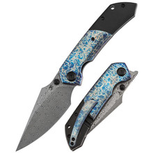 Kai Attackシルクスクリーン　ED50 Kansept Fenrir Folding Knife Blackwash/Lightning Strike Titanium