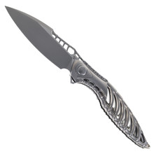 Rike Knife Thor 6 Plus Gray Titanium Handle Folding Knife M390