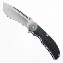 TwoSun Folding Knife 14C28N Stonewash Blade Titanium Carbon Fiber TwoSun Folding Knife 14C28N Stonewash Blade Titanium Carbon Fiber