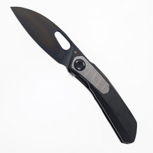 Poikilo VK Crab S3 Folding Knife Black Titanium Handle M398 Drop