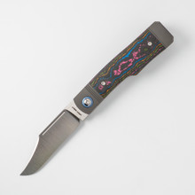Jack Wolf Gunslinger Jack Folding Knife 80'S Camo Handle S90V