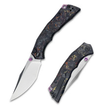 Wixco Jugger Folding Knife Black/Red/Yellow Carbon Fiber Handle