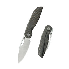 KB Sear Folding Folding Knife Flamed Titanium Handle Satin S90V