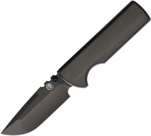 切手102007 Chaves NTAK 229 Folding Knife Black DLC Integral Titanium Handle