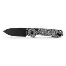 Vosteed Raccoon Folding Knife Black Doodle Monster Handle 14C28N