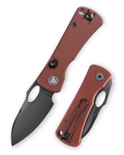 Trivisa Andromeda-RG Folding Knife Red G10 Handle 14C28N Drop