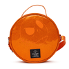 NBC - Pumpkin King Face & Jack Orange Glitter Vinyl - Round Crossbody Bag