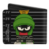 Marvin the Martian Rockland Co Mug Shot Black/White - Bi-Fold Wallet