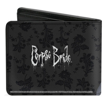 Corpse Bride Emily Victor Pose Gray/Black/White - Bi-Fold Wallet