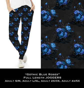 Gothic Blue Roses - Joggers