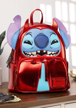 Disney Stitch Devil Cosplay Loungefly Mini Backpack