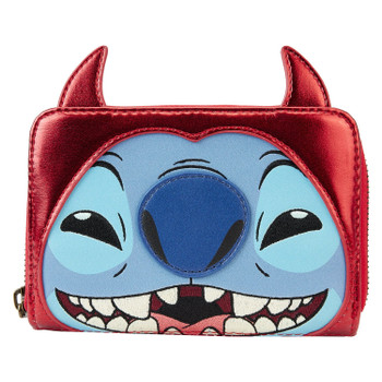 Disney Stitch Devil Cosplay Loungefly Zip Around Wallet