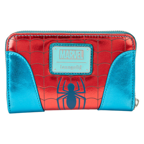 Loungefly Spiderman Shine Zip Around Wallet