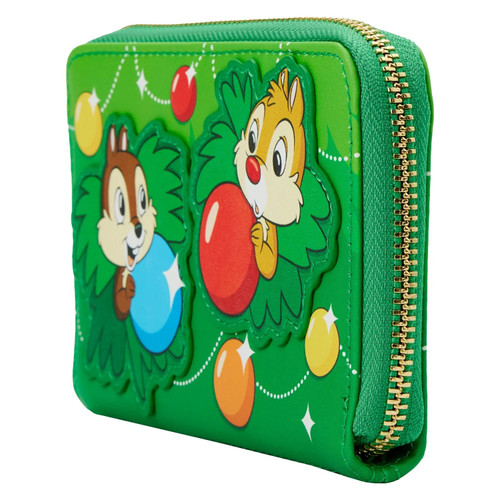 Loungefly Chip and Dale Ornaments Ziparound Wallet