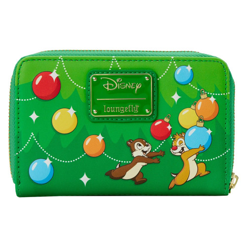 Loungefly Chip and Dale Ornaments Ziparound Wallet