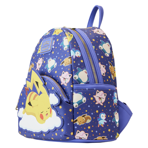 Loungefly Sleeping Pikachu and Friends Mini Backpack