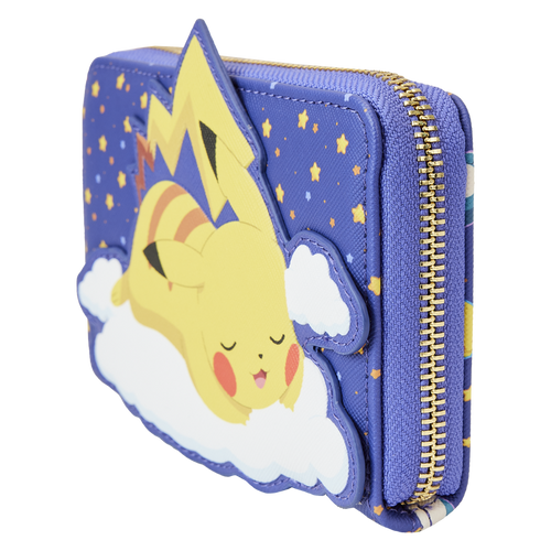 Loungefly Sleeping Pikachu and Friends Zip Around Wallet