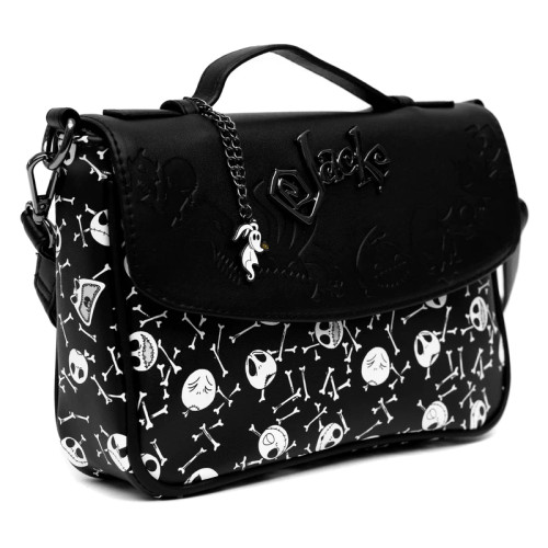 NBC - Jack Expressions & Scattered Bones Black/White - Crossbody Bag