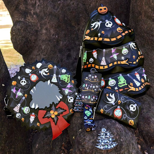 Nightmare Before Christmas Tree String Lights Glow Mini Backpack