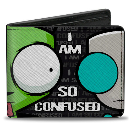 Invader Zim/Robot Close-Up I Am So Confused - Bi-fold Wallet