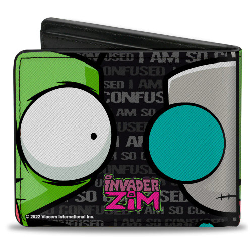 Invader Zim/Robot Close-Up I Am So Confused - Bi-fold Wallet