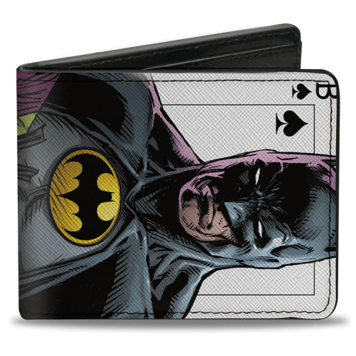 Batman Versus Joker Three Jokers Spade Card Comic Book Cover - Bi-Fold Wallet