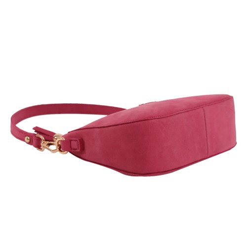 Montana West Genuine Leather Crossbody/Shoulder Bag - Hot Pink