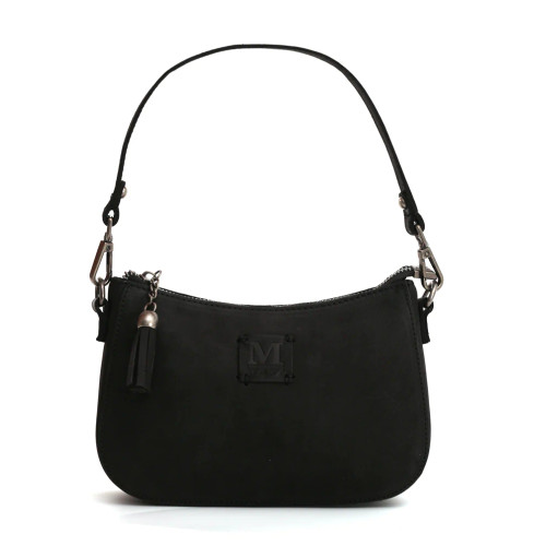 Montana West Genuine Leather Crossbody/Shoulder Bag - Black