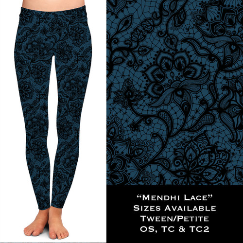 Mehndi Lace - Leggings with Pockets