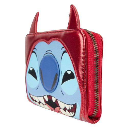 Disney Stitch Devil Cosplay Loungefly Zip Around Wallet