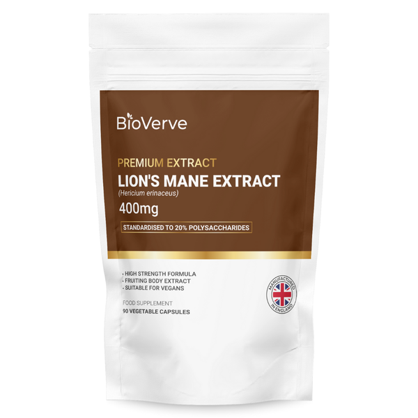 Lion’s Mane Extract Capsules 400mg 20% Polysaccharides Product Image