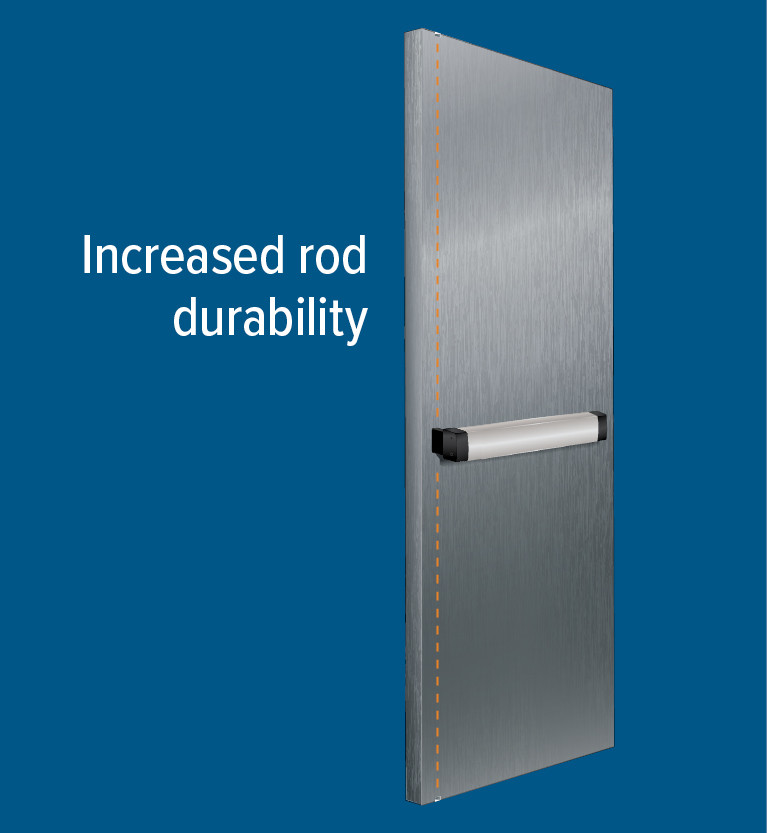 8500 Series Life-Safety,  Concealed Vertical Rod Exit Device for Metal Doors
