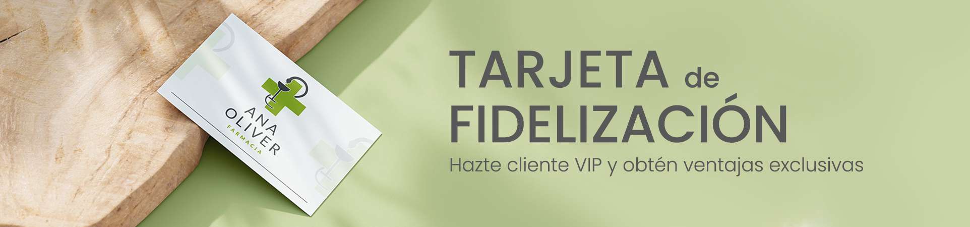 Tarjeta de fidelización en Farmacia Ana Oliver en Madrid