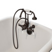 TTC684BTW Bathtub Wall Mounted Gooseneck Faucet in Oil Rubbed Bronze