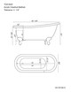 61 Inch Joanna WITHOUT Faucet Holes Schematic