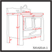 48 inch Amish Collection Single Basin Sink Bathroom Vanity NOAH48-1 