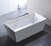 67 inch White Acrylic Double Ended Tub WE6813 03