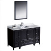 54 inch Basin Single Sink Espresso Traditional Bathroom Vanity (FVN20-123012ES) 06