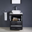 24 inch Espresso Modern Bathroom Vanity w/ Vessel Sink - FVN6224ES-VSL 05