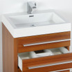 23.38 inch Teak Modern Bathroom Vanity w/ Medicine Cabinet - FVN8024TK 05