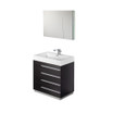 30 inch Black (FVN8030BW) Bathroom Vanity w/ Medicine Cabinet 06