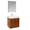 23 inch  (FVN8058TK) Teak Basin Sink Single Vanity w/ Medicine Cabinet 06