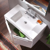 35 3/8 inch White Single Basin Vanity-Medicine Cabinet - FVN8090WH 44