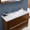 Wenge Brown Single Basin Sink Vanity w/ Mirror - FVN8148WG 03