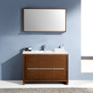 Wenge Brown Single Basin Sink Vanity w/ Mirror - FVN8148WG 04