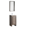 Basin Sink Gray Oak Vanity w/ Mirror - FVN8118GO 07